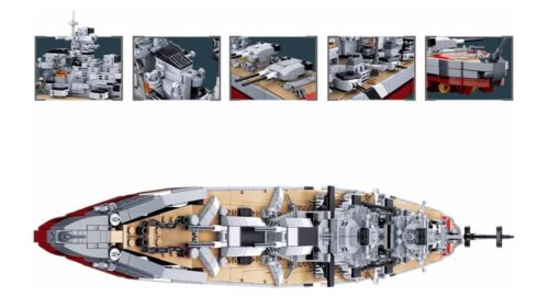 Schlachtschiff Bismarck Sluban B1102 – Bild 3