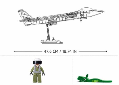 Tarnkappenflugzeug Bomber J-20 Sluban B1187 – Bild 3