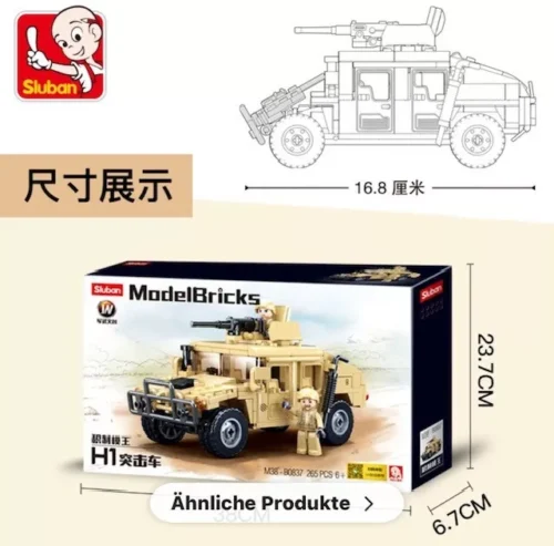 Militärjeep Fahrzeug Sluban B0837 – Bild 2