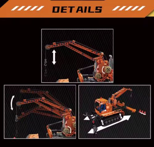 Schneeraupe Pistenraupe ferngesteuert Mould King 17051 – Bild 4