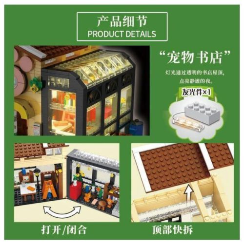 Buchhandlung Gebäude Architektur Forange Block FC8503 – Bild 4