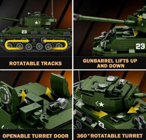 Panzer Sherman M4A3B8 Reobrix 77030 – Bild 4