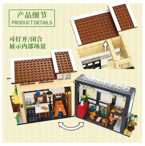 Buchhandlung Gebäude Architektur Forange Block FC8503 – Bild 3